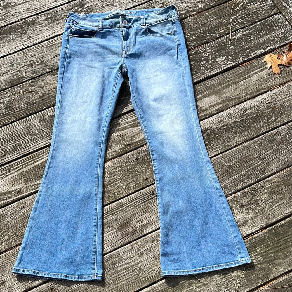 American Eagle Stretch Boho Flares 14 R